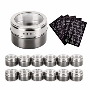 Magnetic Spice Tins-Set of 12
