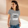 Thick Thighs, Thin Patience Women's Heavy Cotton Tee | The Mama On The Rocks